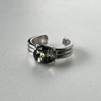[ black amber ] trois silver