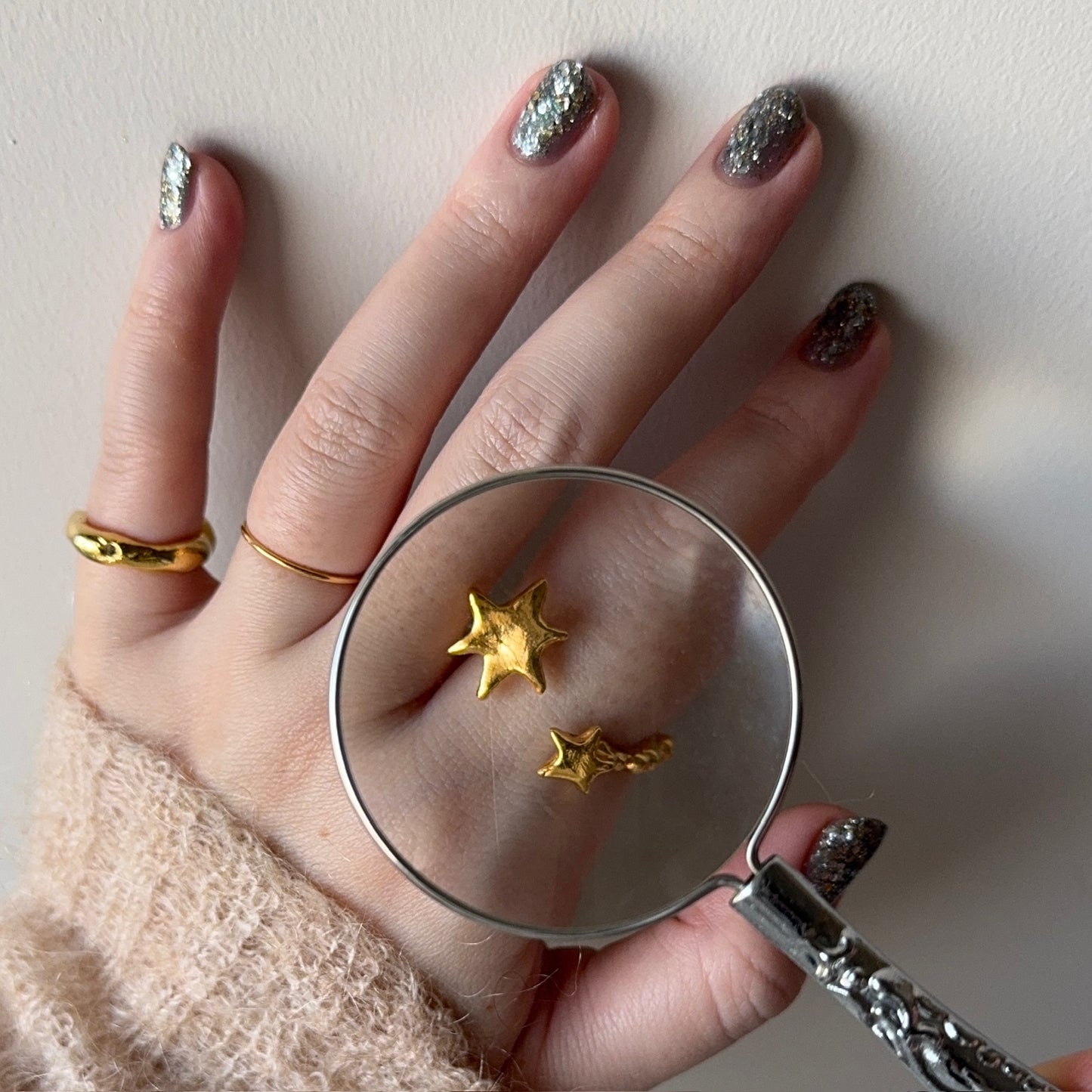 [ gold ] multiple star [ free size ]