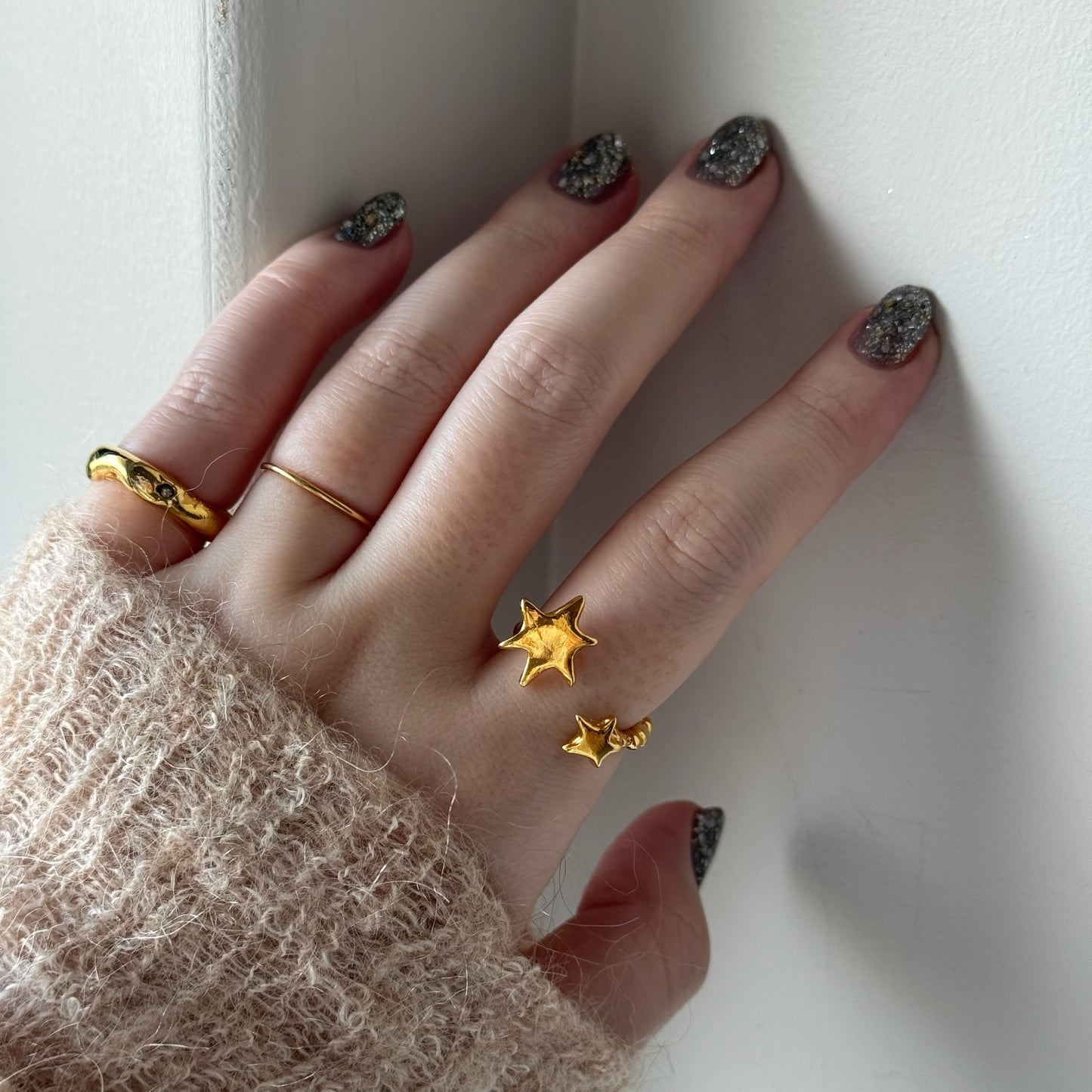 [ gold ] multiple star [ free size ]