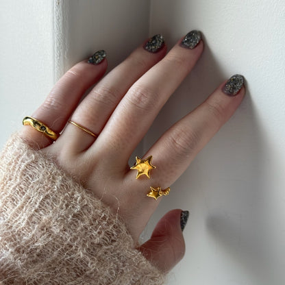 [ gold ] multiple star [ free size ]