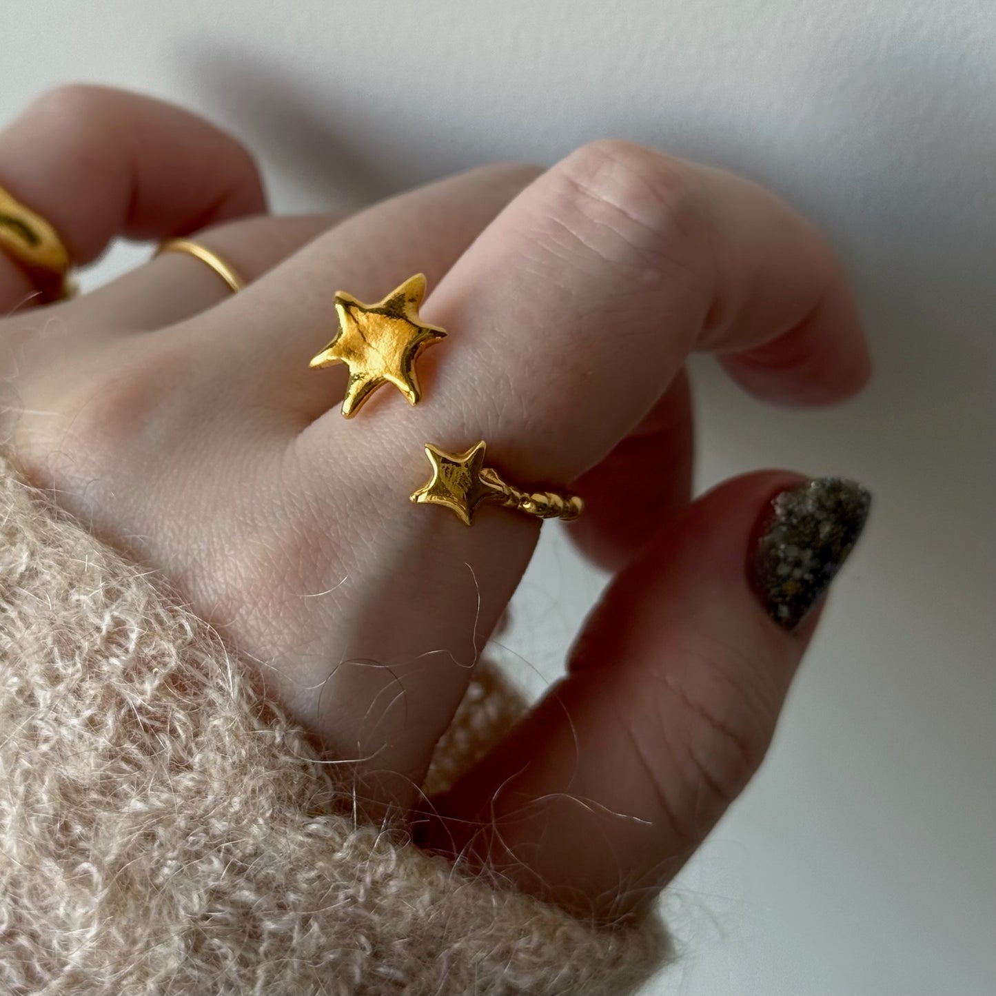 [ gold ] multiple star [ free size ]