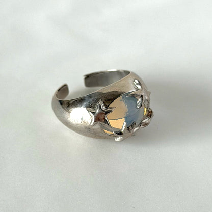 [ dew ] twinkle ring silver