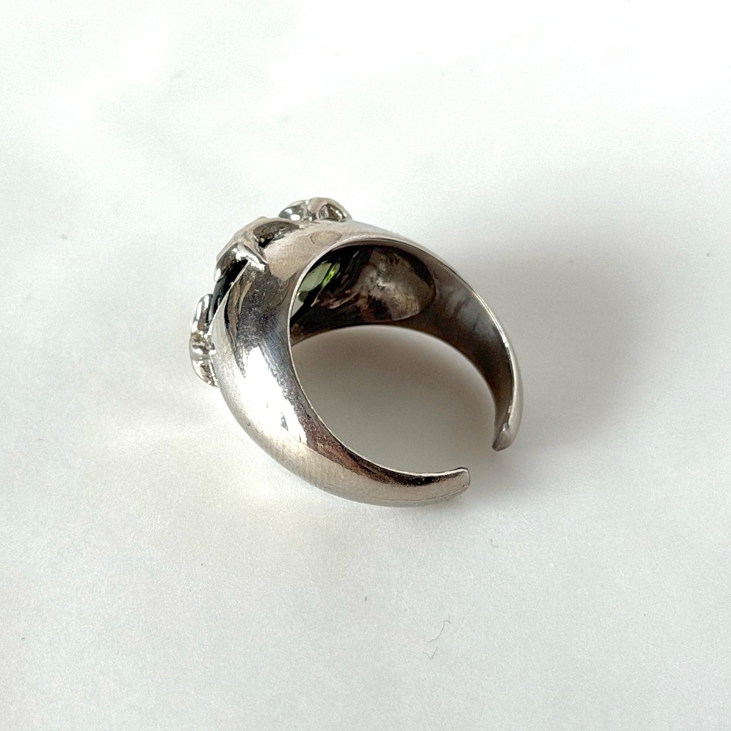 [ light green ] twinkle ring silver