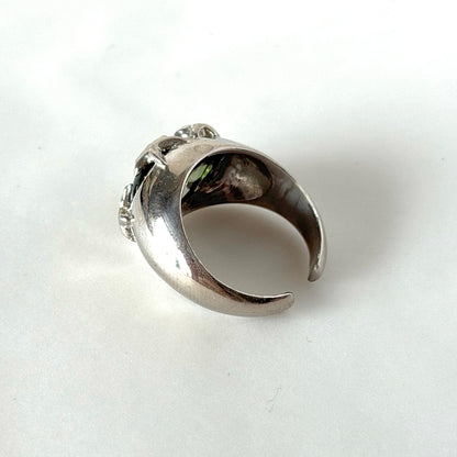 [ light green ] twinkle ring silver