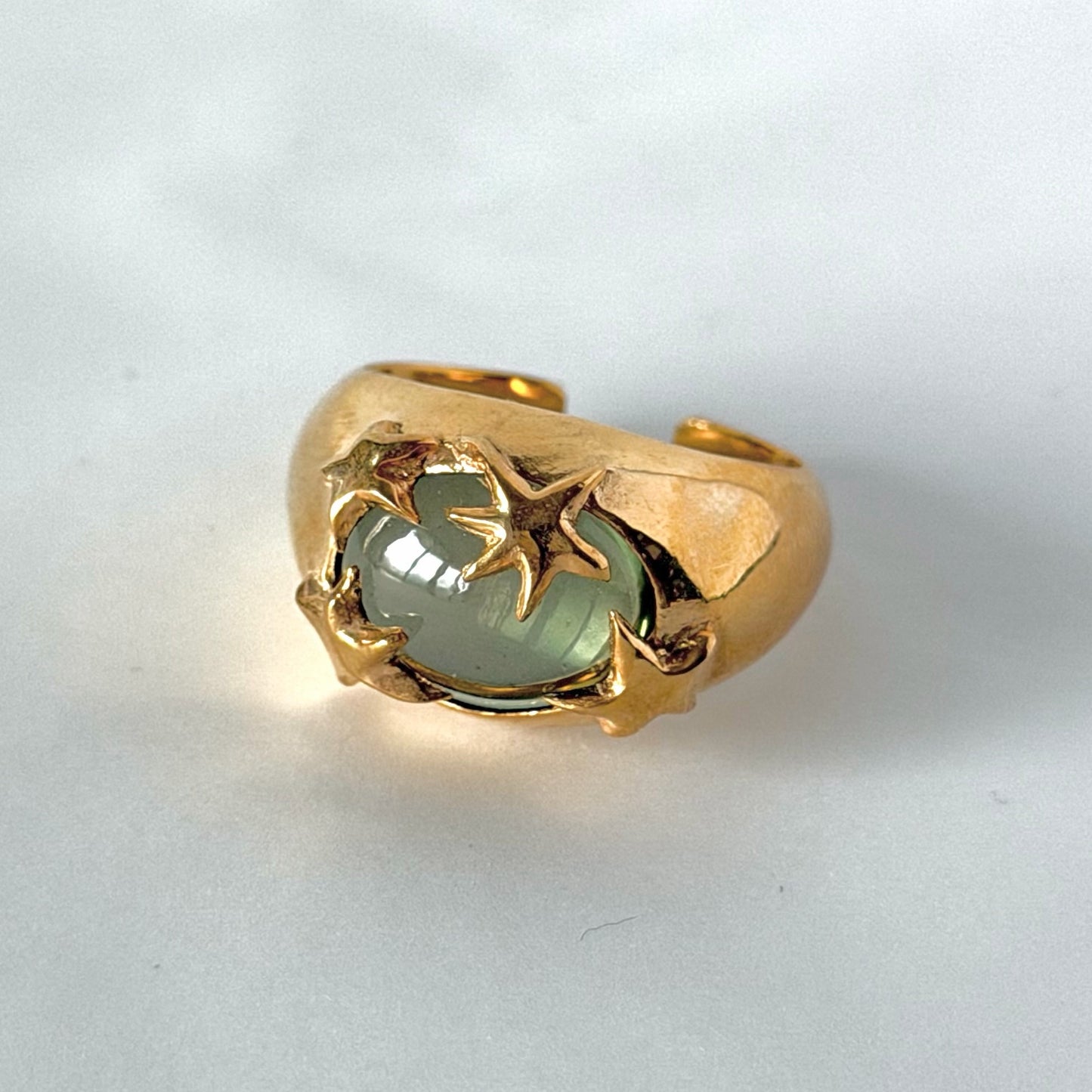 [ light green ] twinkle ring gold