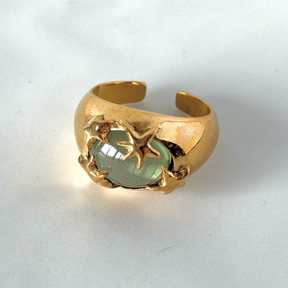 [ light green ] twinkle ring gold