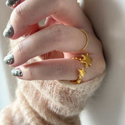 [ gold ] multiple star [ free size ]