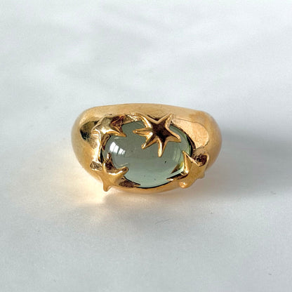 [ light green ] twinkle ring gold