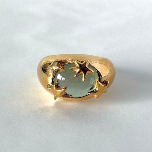 [ light green ] twinkle ring gold