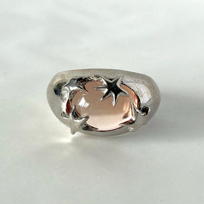 [ blush ] twinkle ring silver