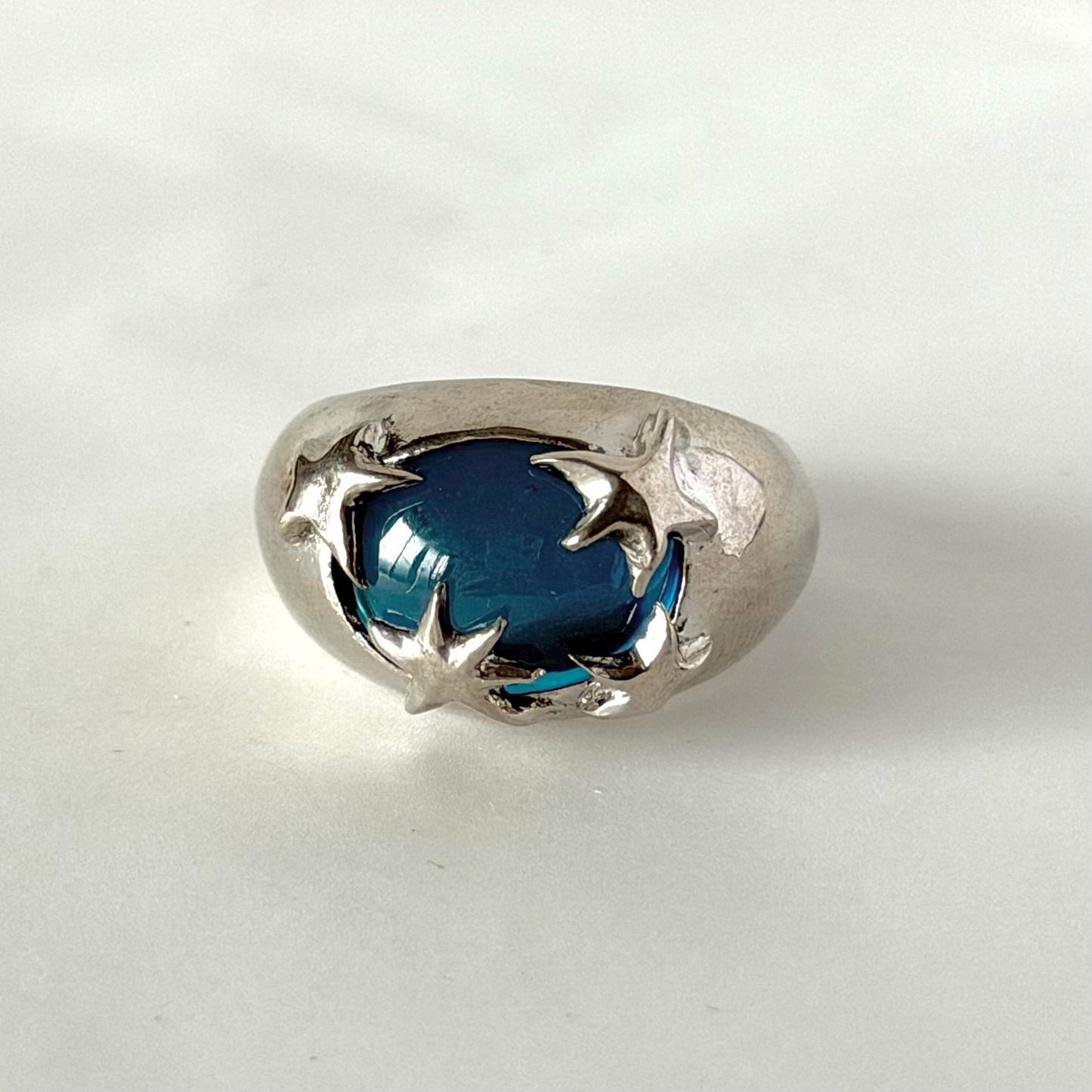 [ apatite ] twinkle ring silver