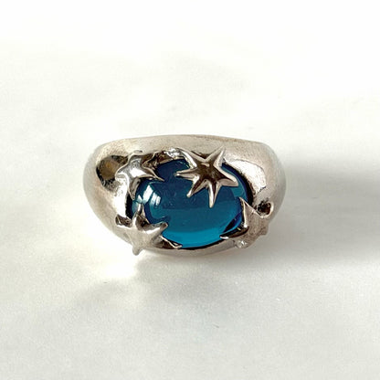 [ apatite ] twinkle ring silver