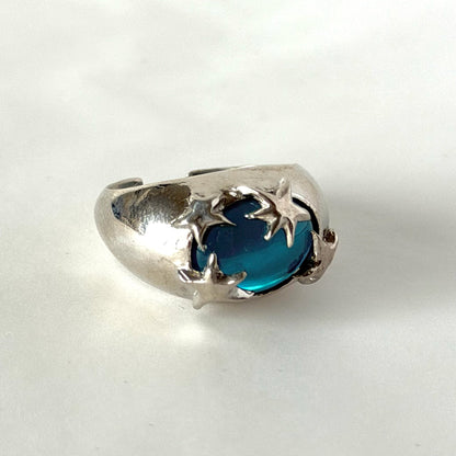 [ apatite ] twinkle ring silver