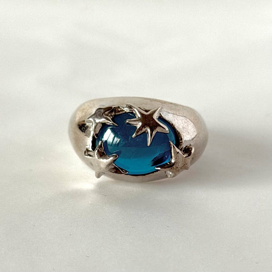 [ apatite ] twinkle ring silver