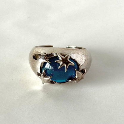 [ apatite ] twinkle ring silver