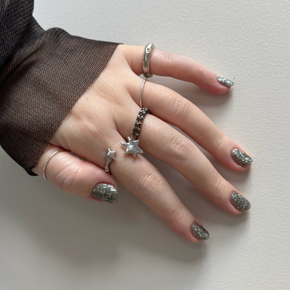 [ silver ] multiple star [ free size ]