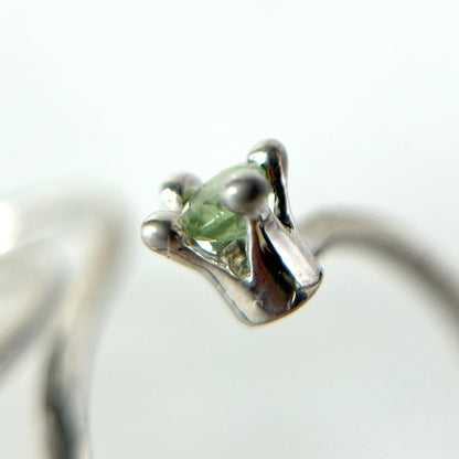[ green apetite ] swirl ring silver