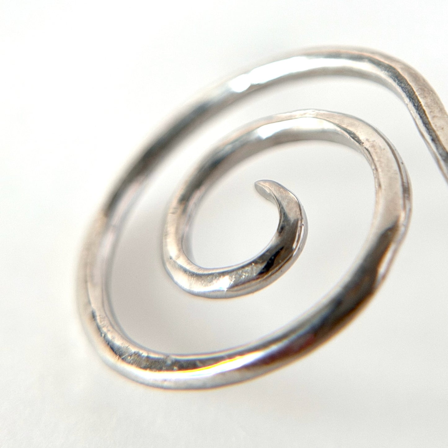[ iolite ] swirl ring silver