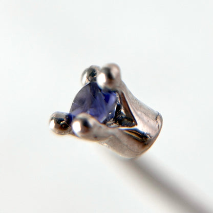 [ iolite ] swirl ring silver