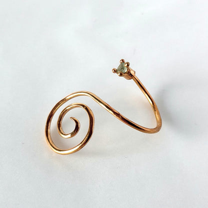 [ green apetite ] swirl ring gold