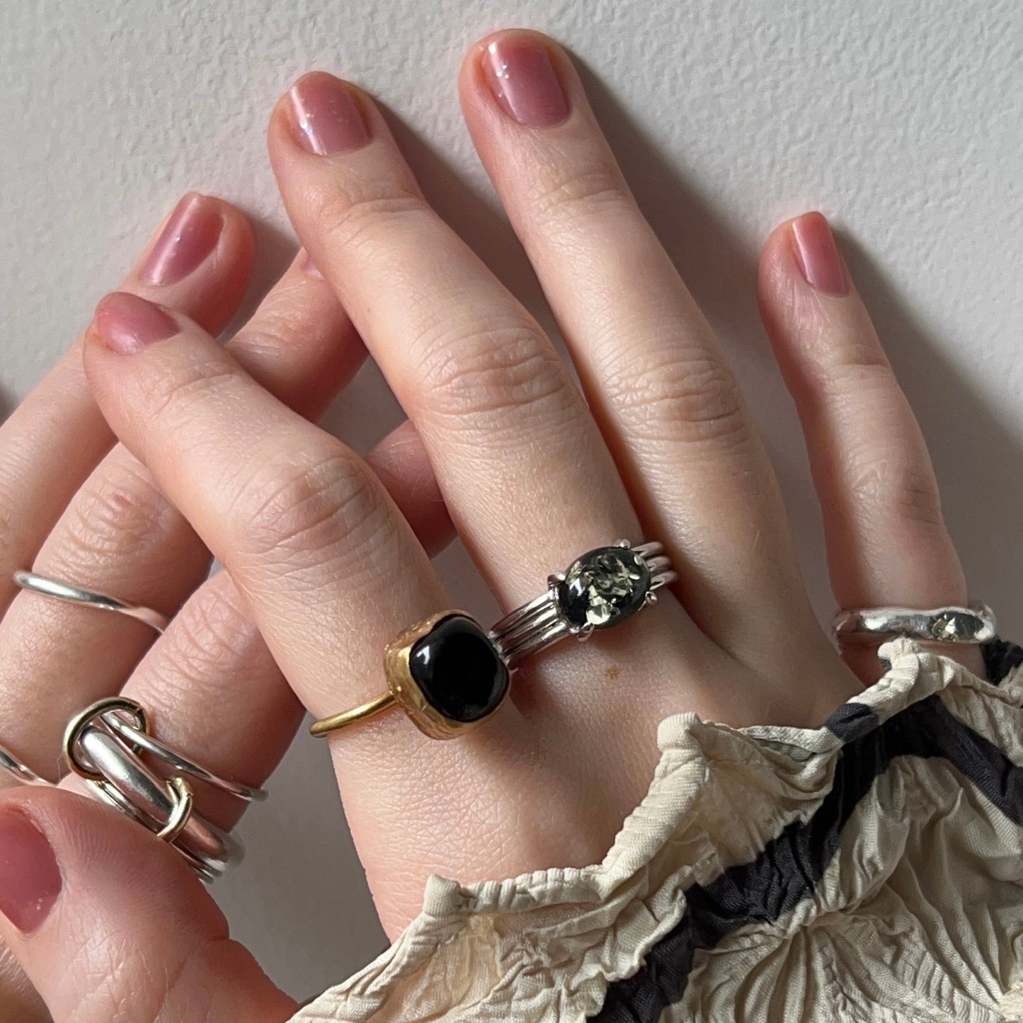 [ black amber ] trois silver
