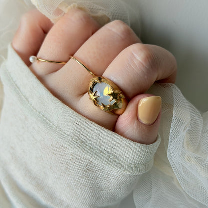 [ dew ] twinkle ring gold