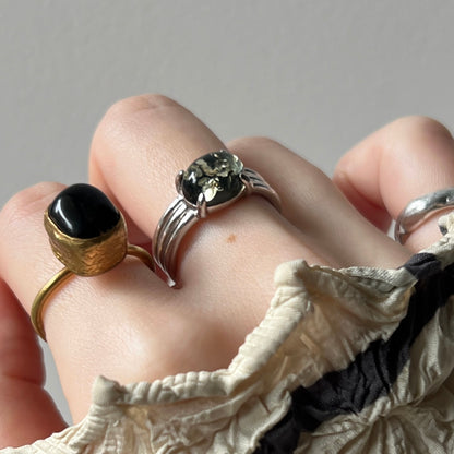 [ black amber ] trois silver