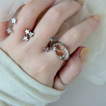 [ blush ] twinkle ring silver