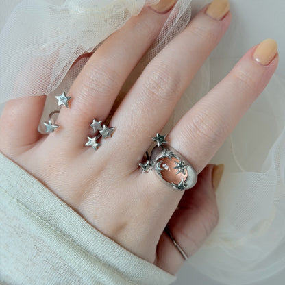 [ blush ] twinkle ring silver