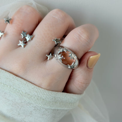 [ blush ] twinkle ring silver