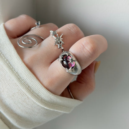 [ wine ] twinkle ring silver