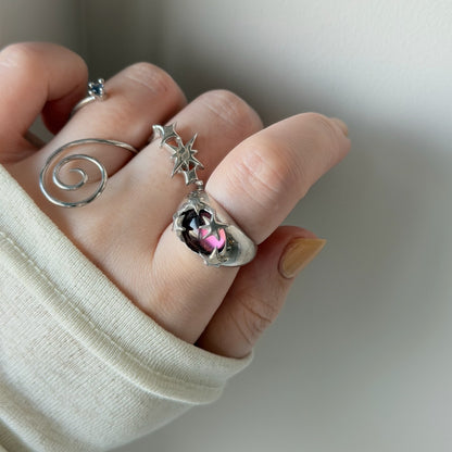 [ wine ] twinkle ring silver