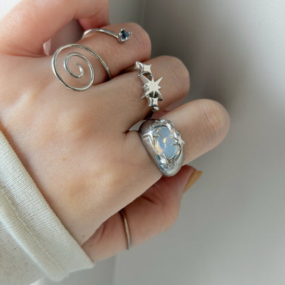 [ dew ] twinkle ring silver