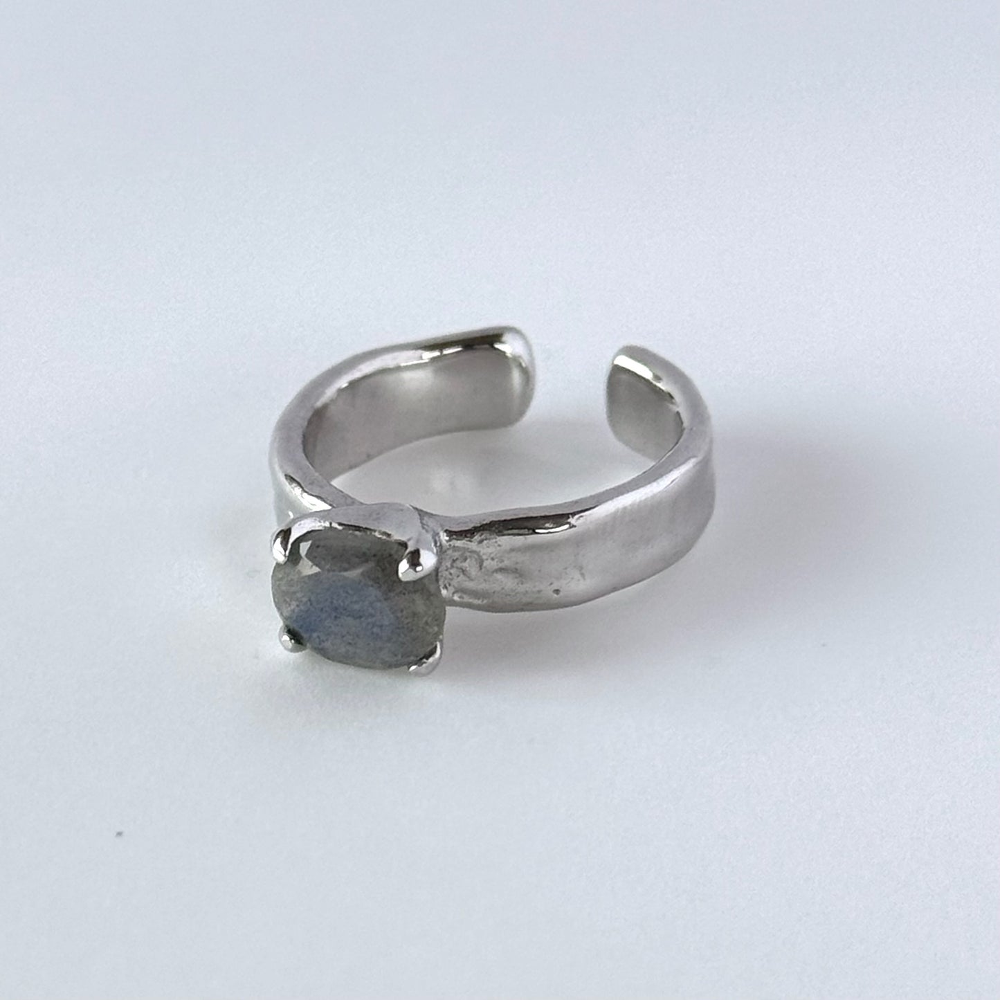 [ labradorite ] um silver ring [ free size ]