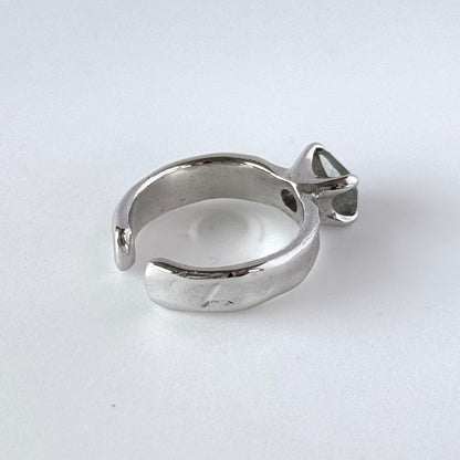 [ labradorite ] um silver ring [ free size ]
