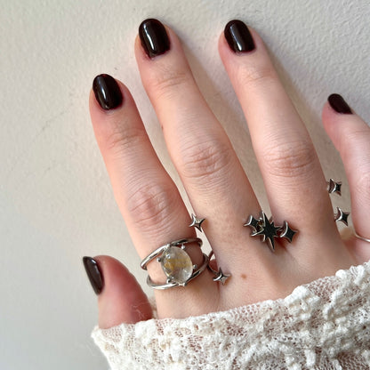 [ rutile quartz ] double silver