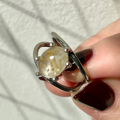 [ rutile quartz ] double silver