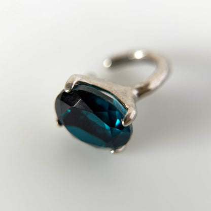 [ indigo quartz ] GEM ear cuff silver