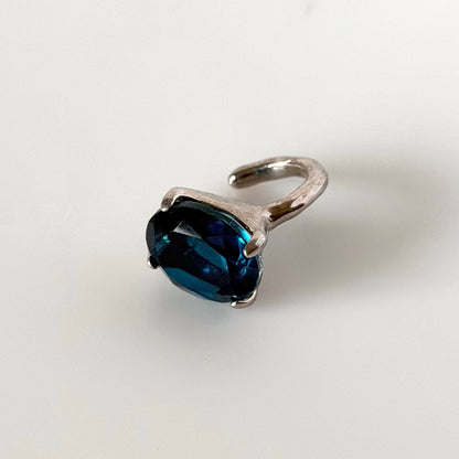[ indigo quartz ] GEM ear cuff silver