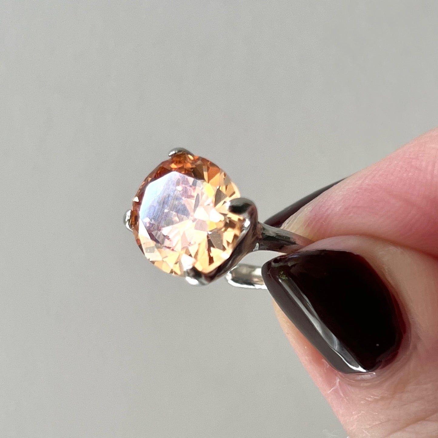 [ champagne ] GEM ear cuff silver