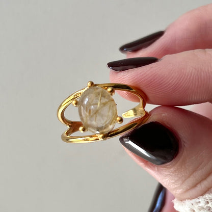 [ rutile quartz ] double gold