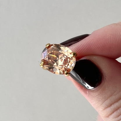 [ champagne ] GEM ear cuff silver