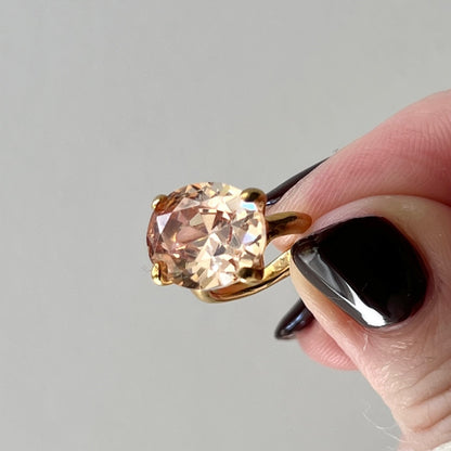 [ champagne ] GEM ear cuff gold