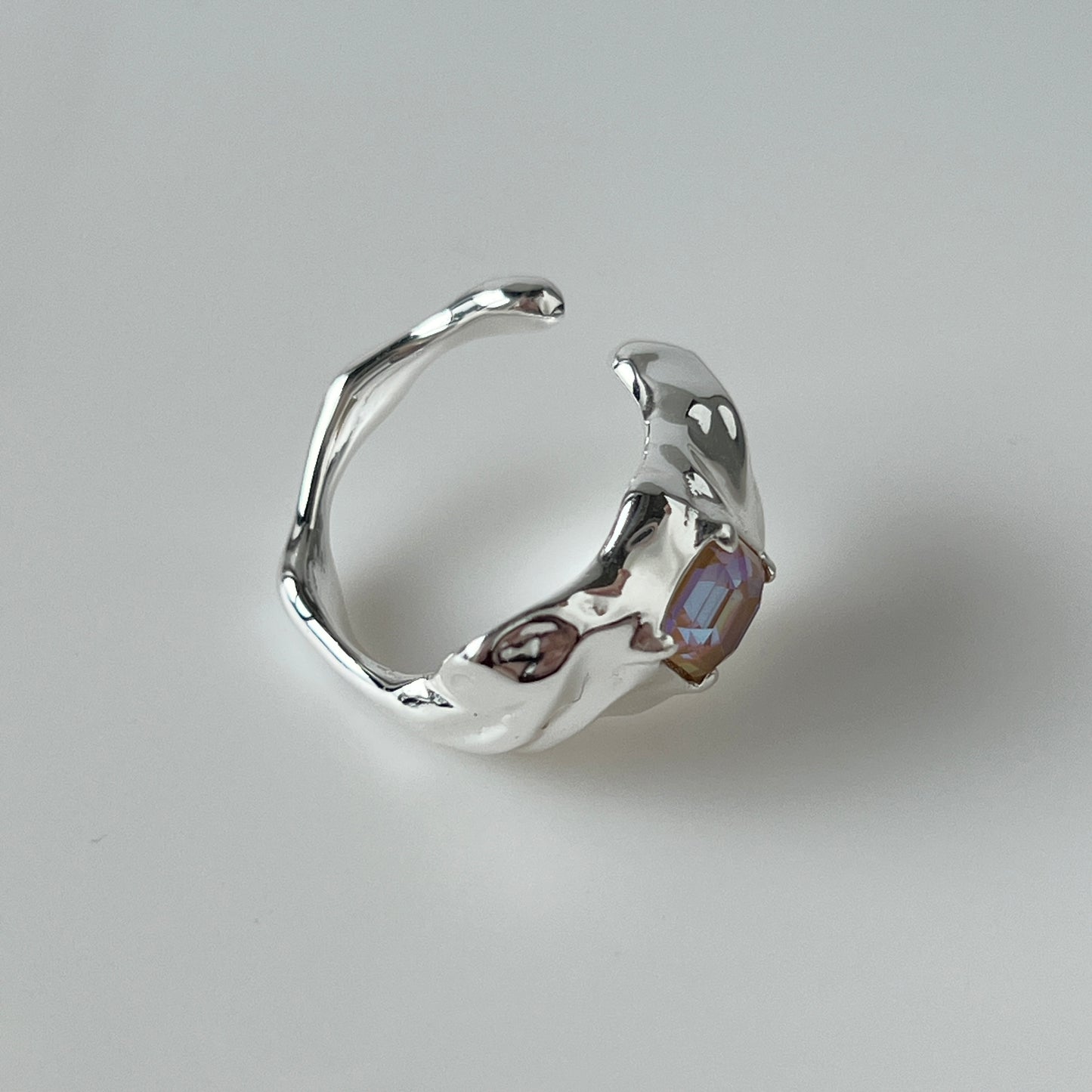 [ ochre ]  melt ring  silver