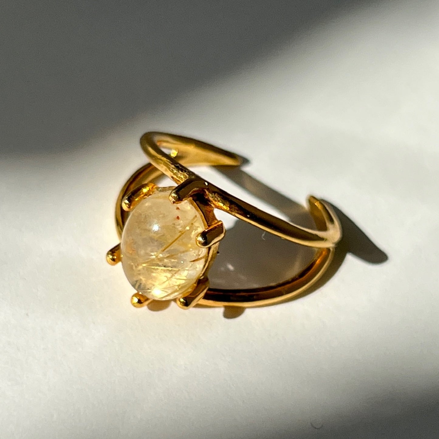 [ rutile quartz ] double gold