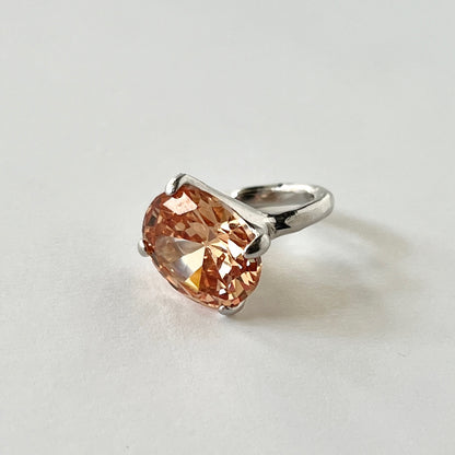 [ champagne ] GEM ear cuff silver