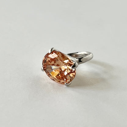 [ champagne ] GEM ear cuff silver