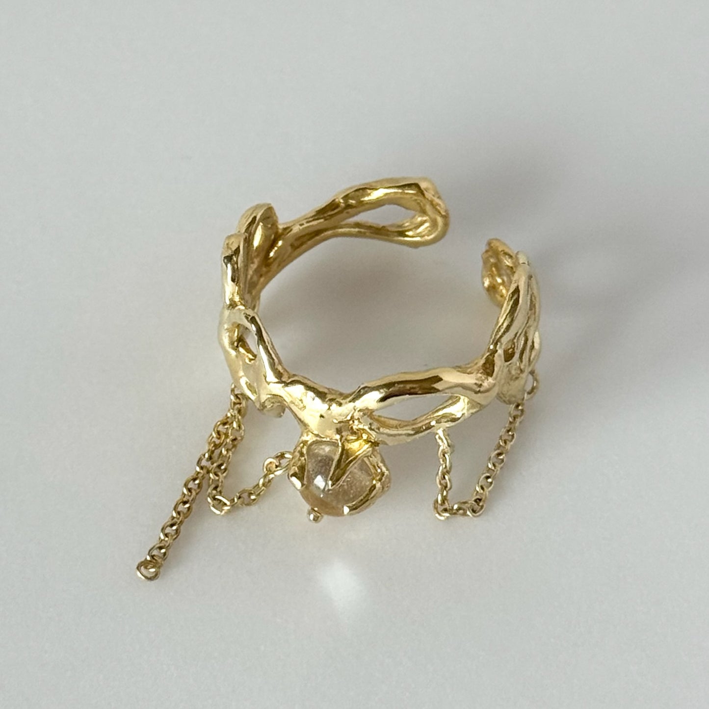 [ crystal ] nuanced mesh gold [ free size ]