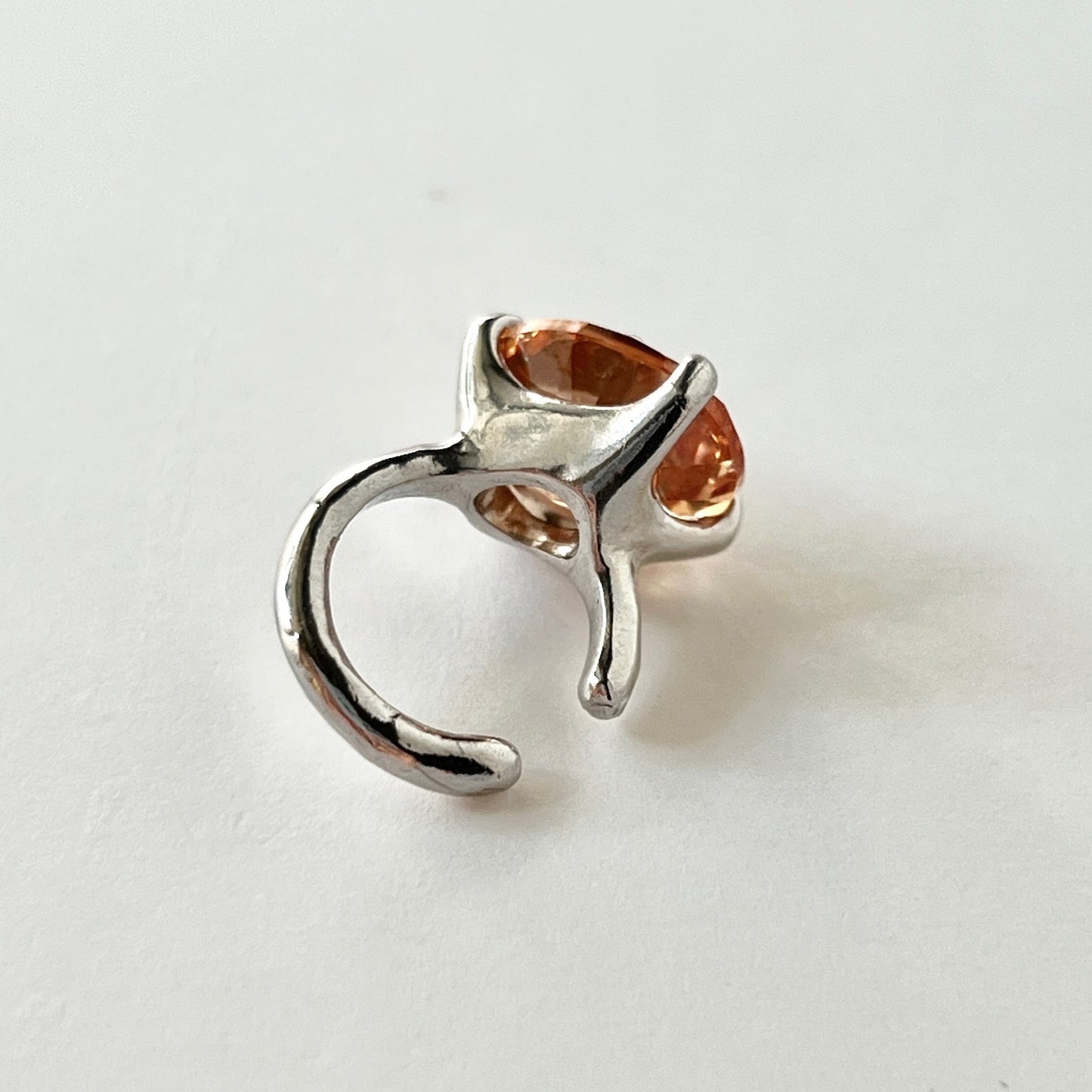 [ champagne ] GEM ear cuff silver