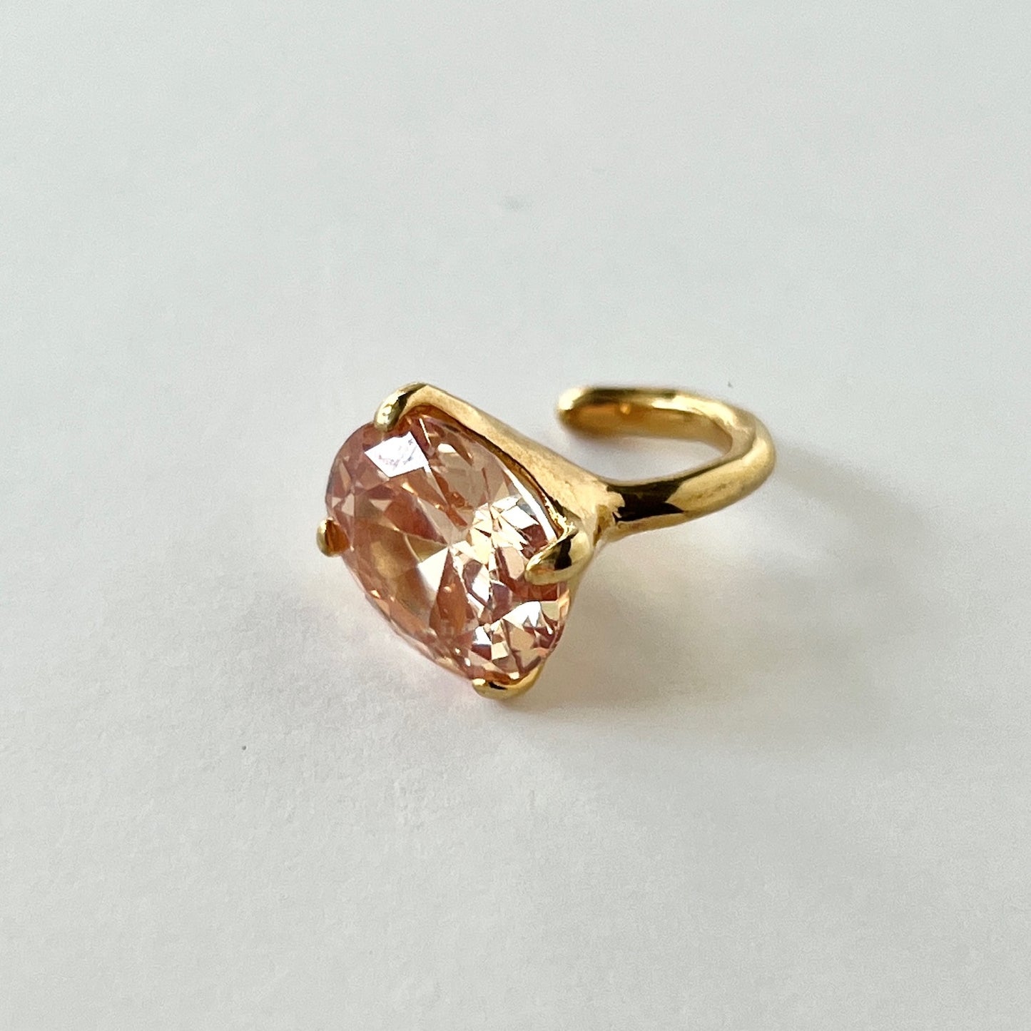 [ champagne ] GEM ear cuff gold